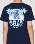 Disney Stitch Vacation Mode Relax Back Kaos Anak Laki-laki
