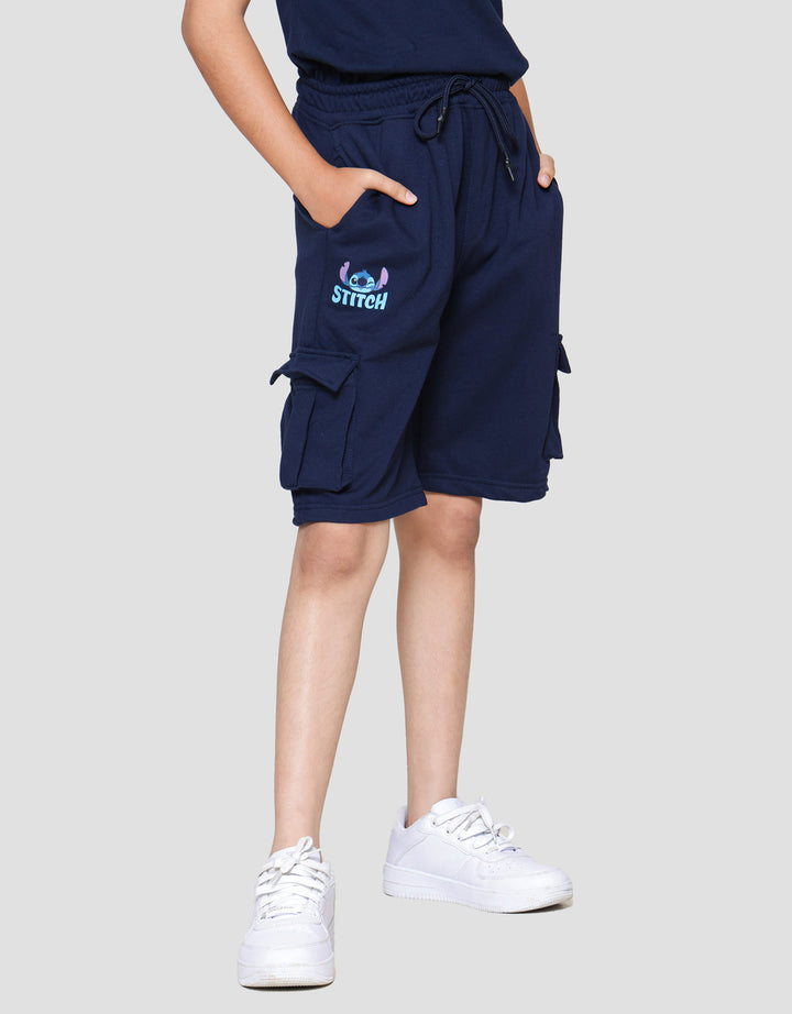 Disney Stitch Ktg Kargo Celana Pendek Anak Laki-laki