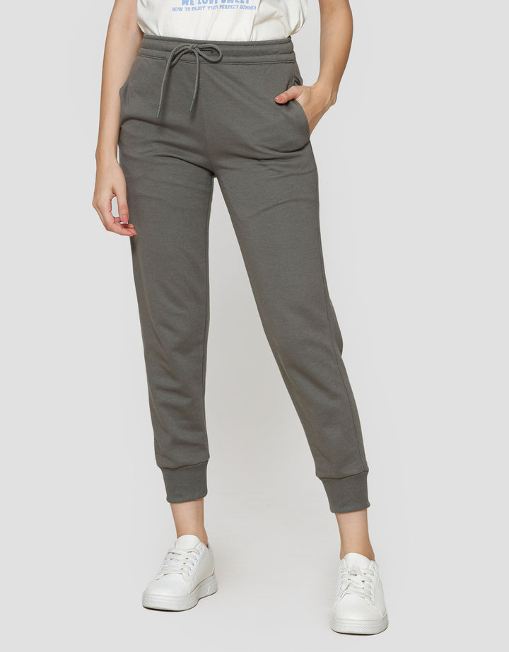 Nevada Solid French Basic Celana Jogger Wanita