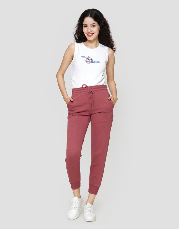 Nevada Solid French Basic Celana Jogger Wanita