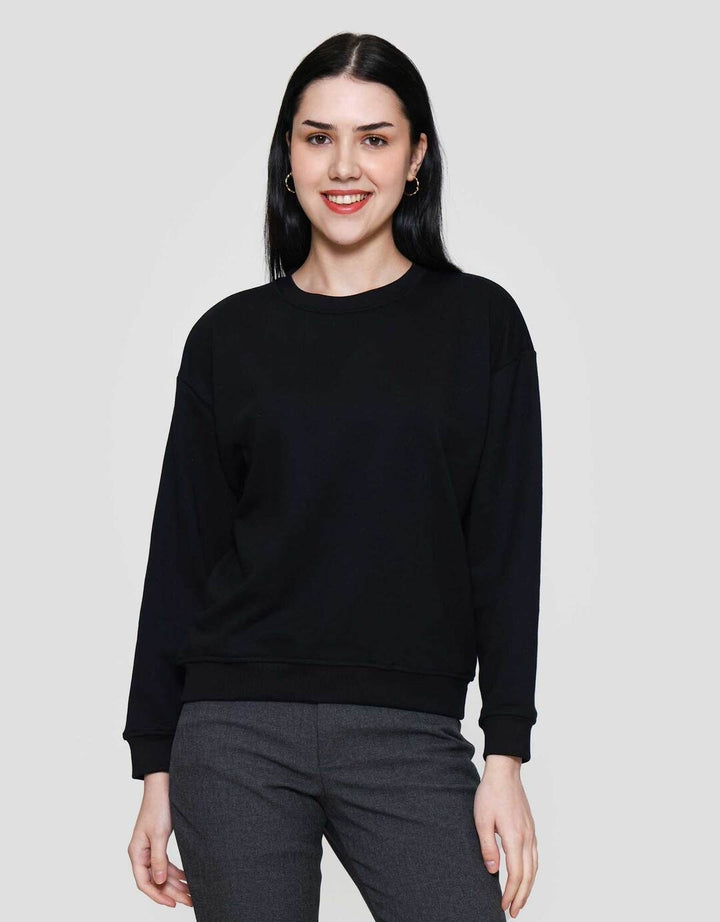 Nevada Solid Fleece Sweater Wanita