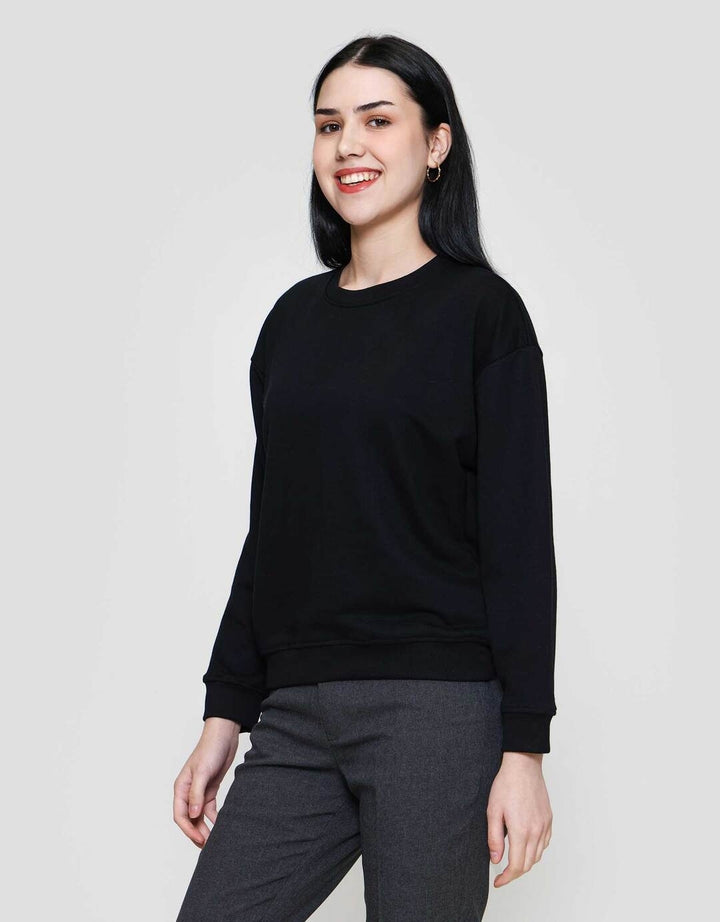 Nevada Solid Fleece Sweater Wanita