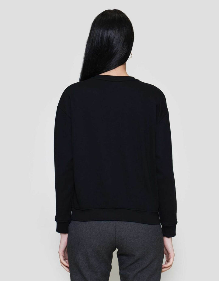 Nevada Solid Fleece Sweater Wanita