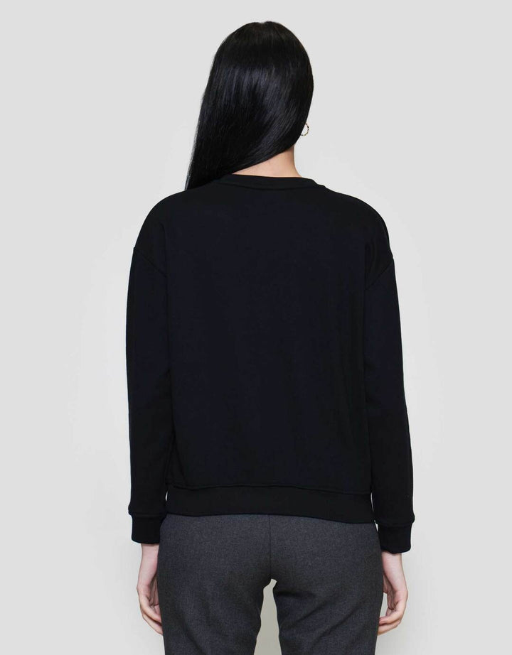 Nevada Solid Fleece Sweater Wanita