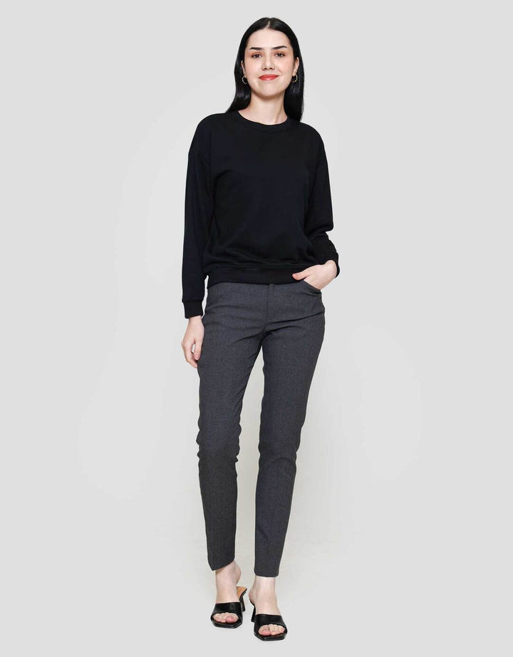 Nevada Solid Fleece Sweater Wanita