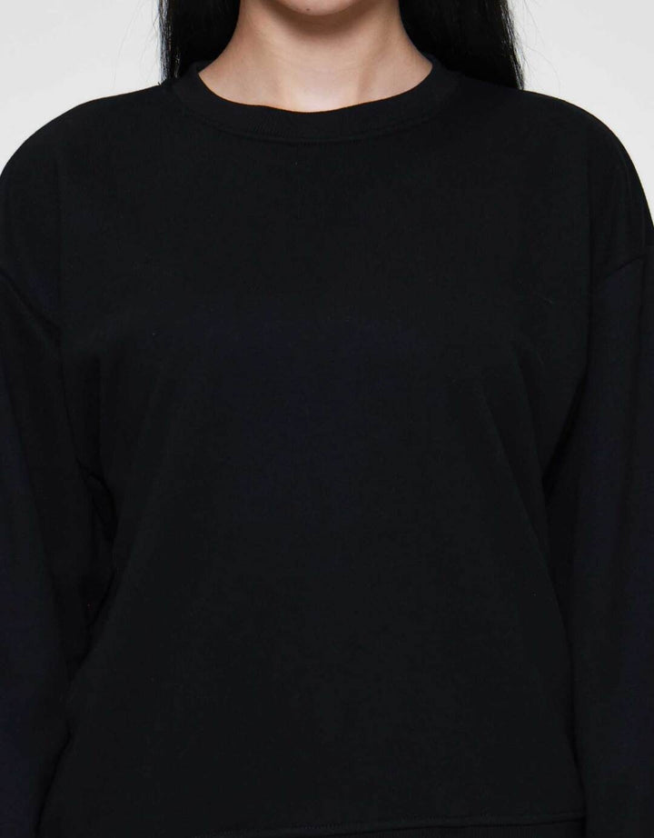 Nevada Solid Fleece Sweater Wanita