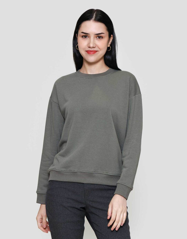 Nevada Solid Fleece Sweater Wanita