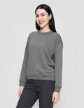 Nevada Solid Fleece Sweater Wanita