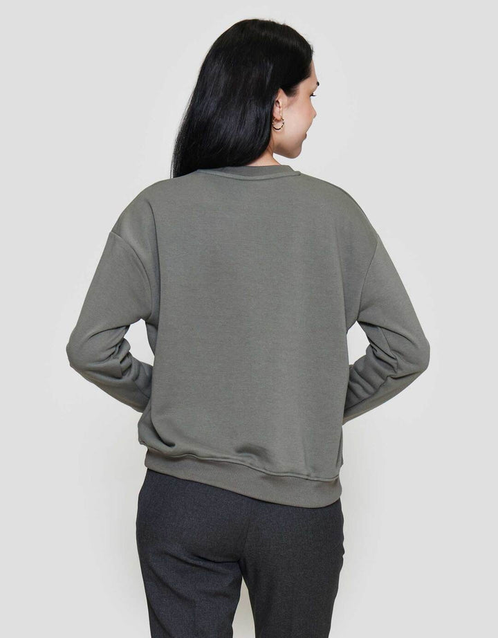 Nevada Solid Fleece Sweater Wanita