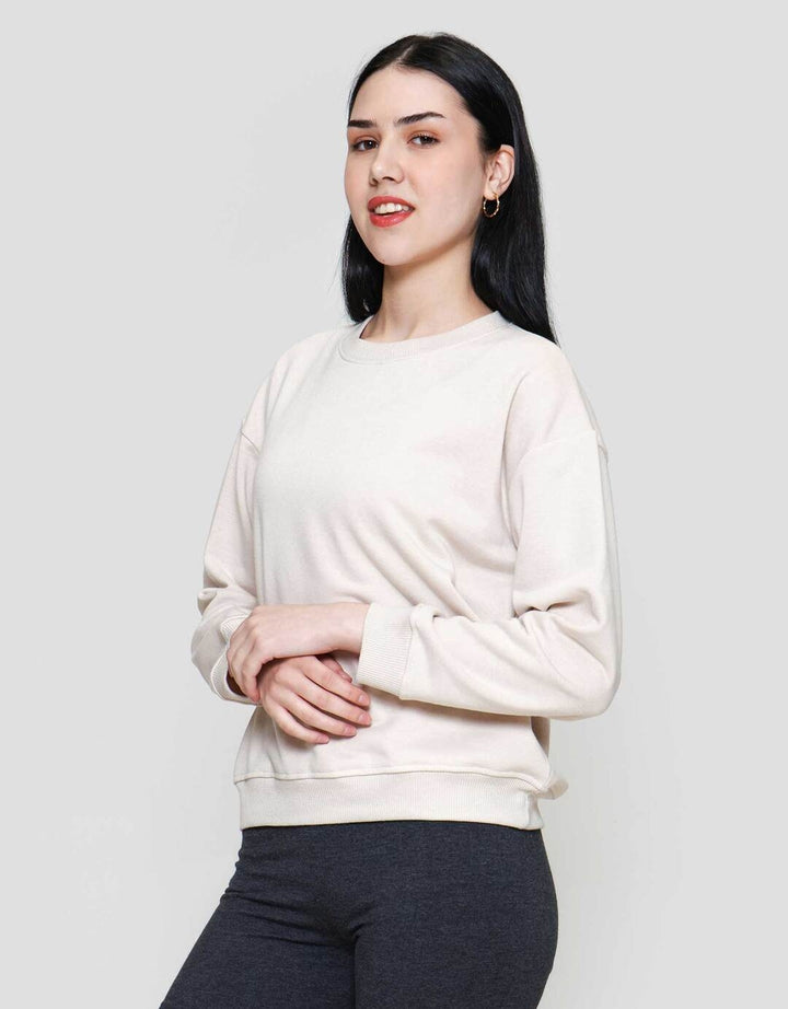 Nevada Solid Fleece Sweater Wanita