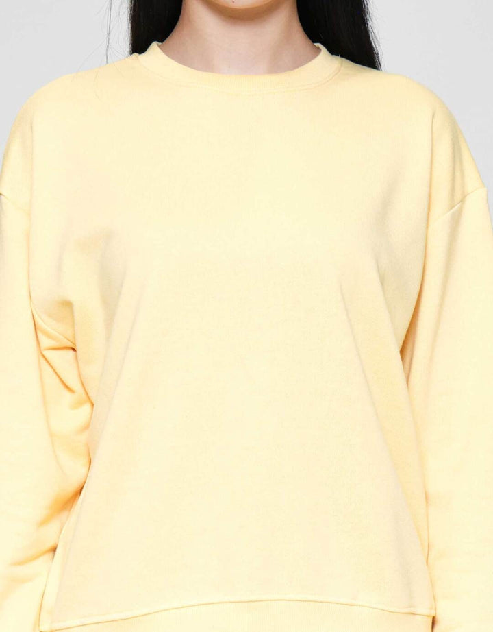 Nevada Solid Fleece Sweater Wanita