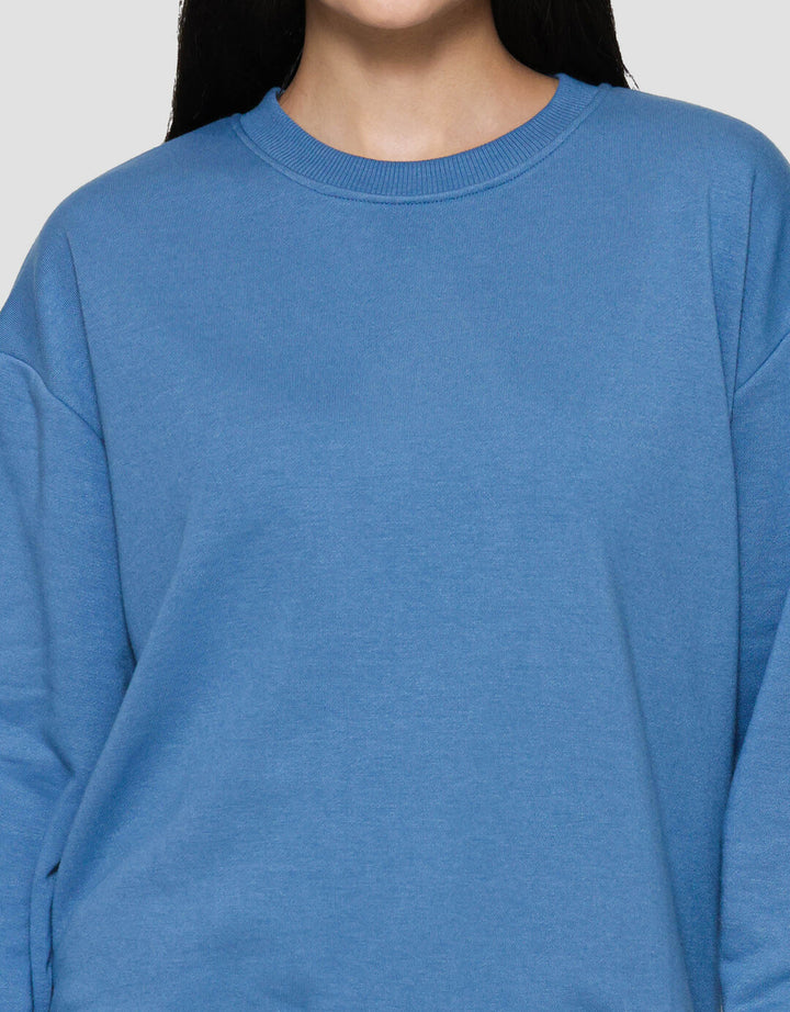 Nevada Solid Fleece Sweater Wanita