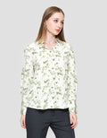 St. Yves Flowy Floral Printed Kemeja Wanita