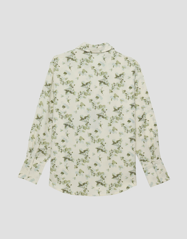 St. Yves Flowy Floral Printed Kemeja Wanita