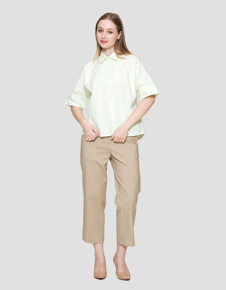 St. Yves Relaxed Cotton Boxy Kemeja Wanita
