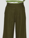 St. Yves Cropped Wideleg Linen Trouser Celana Panjang Wanita