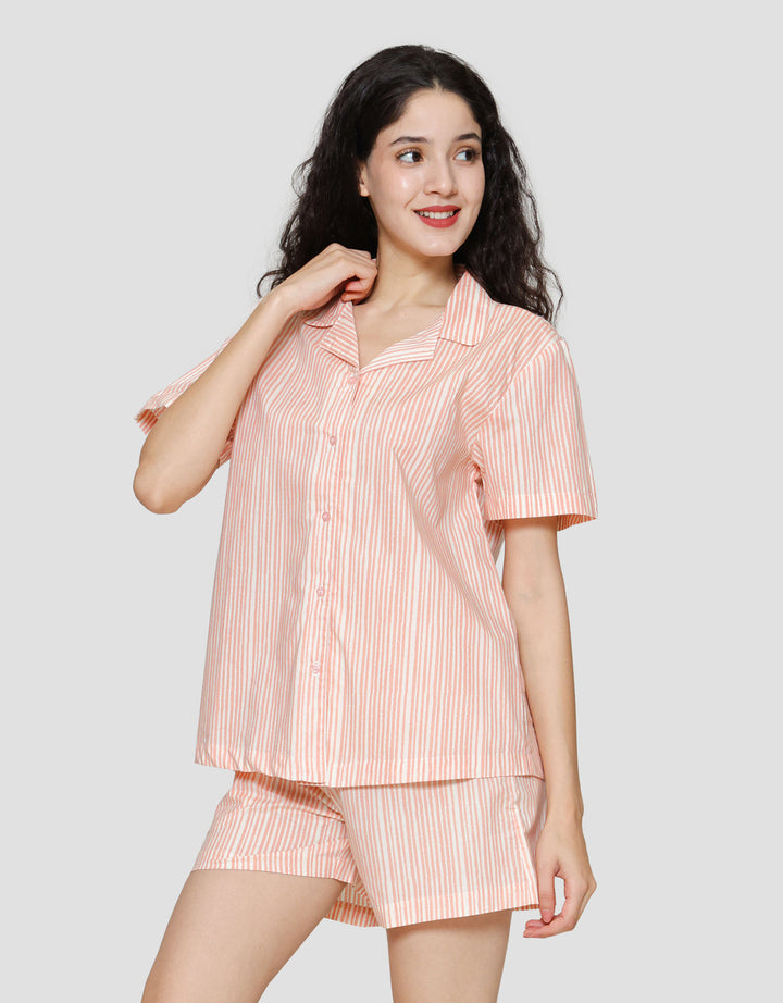 St. Yves Stripe Setelan Piyama Wanita