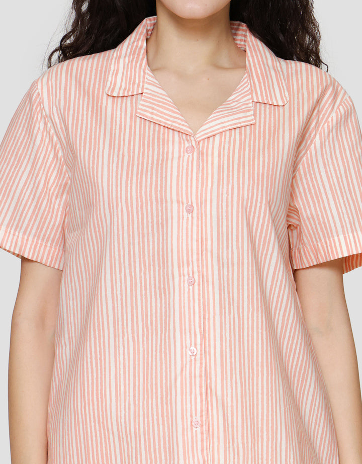 St. Yves Stripe Setelan Piyama Wanita