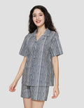 St. Yves Stripe Setelan Piyama Wanita