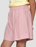 Nevada Knit Solid Pleated Asunq Celana Pendek Anak Perempuan