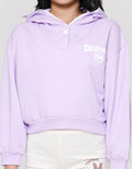 Nevada Half Zipper With Print Sweater Anak Perempuan