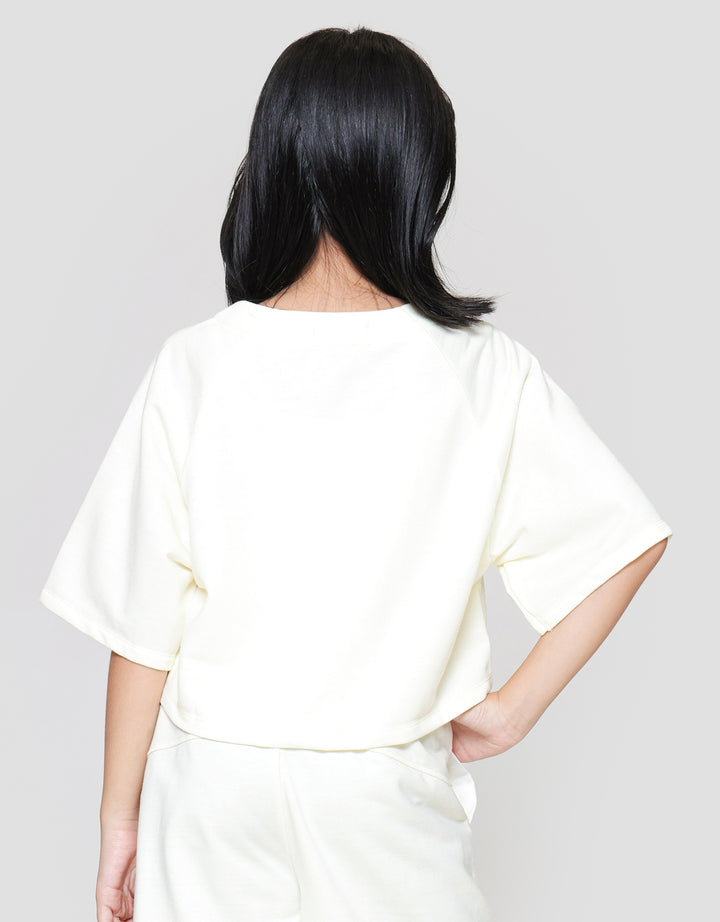 Nevada Knit Baseball Solid Kaos Anak Perempuan