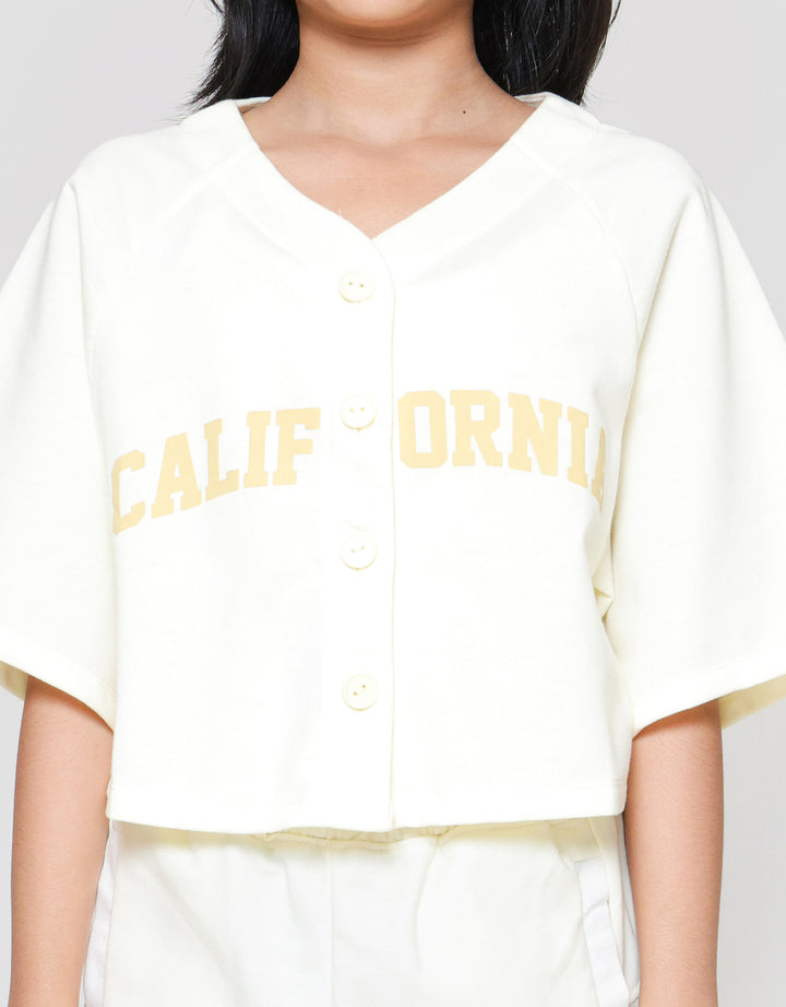 Nevada Knit Baseball Solid Kaos Anak Perempuan