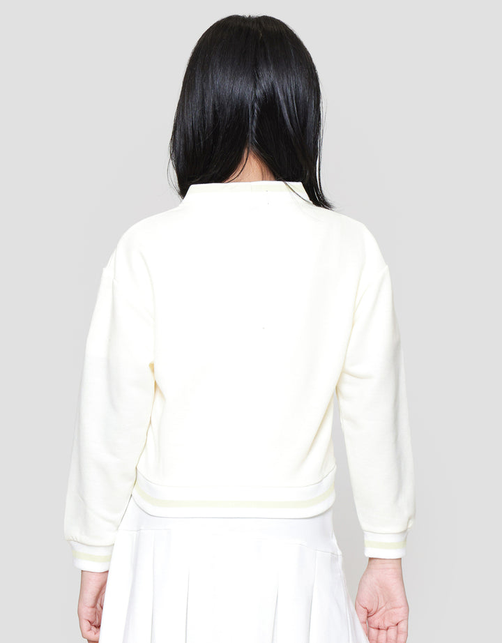 Nevada Knit With Chenile Number Cardigan Anak Perempuan