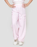 Nevada Knit Wideleg Cargo Celana Panjang Anak Perempuan