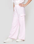 Nevada Knit Wideleg Cargo Celana Panjang Anak Perempuan
