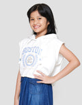 Nevada Boxy With Hoodie & Stropper Kaos Anak Perempuan