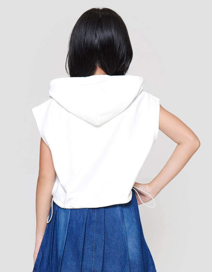 Nevada Boxy With Hoodie & Stropper Kaos Anak Perempuan