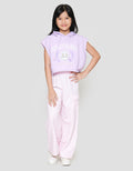Nevada Boxy With Hoodie & Stropper Kaos Anak Perempuan