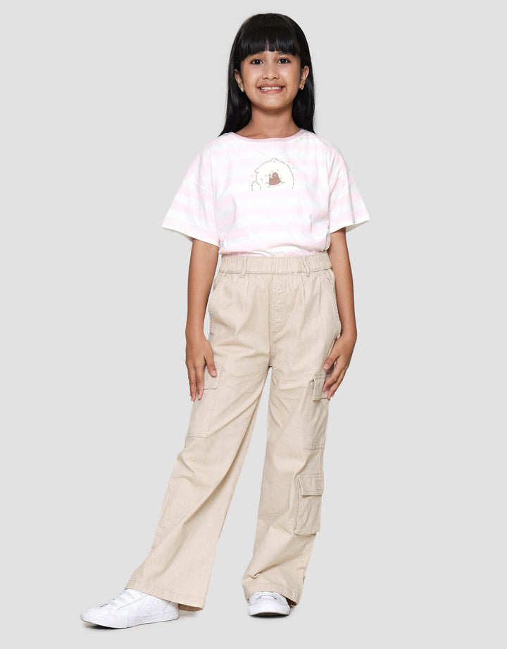 Nevada Woven 3 Kantong Kargo Celana Panjang Anak Perempuan