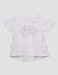 Little M Embro Bear With Back Layer Kaos Anak Perempuan
