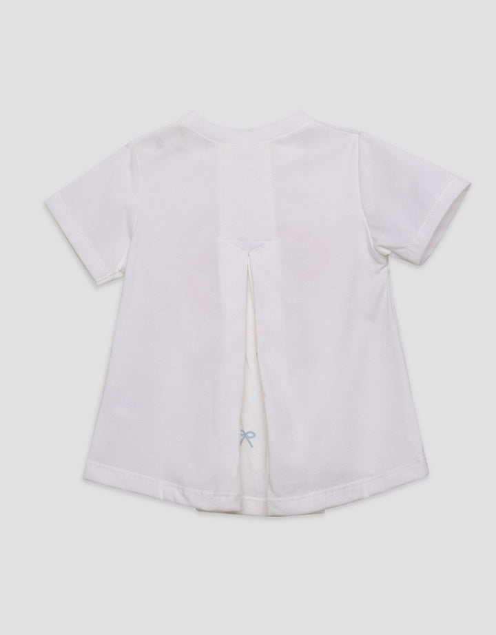 Little M Embro Bear With Back Layer Kaos Anak Perempuan