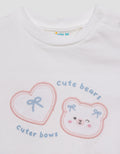 Little M Embro Bear With Back Layer Kaos Anak Perempuan