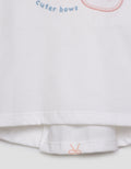 Little M Embro Bear With Back Layer Kaos Anak Perempuan