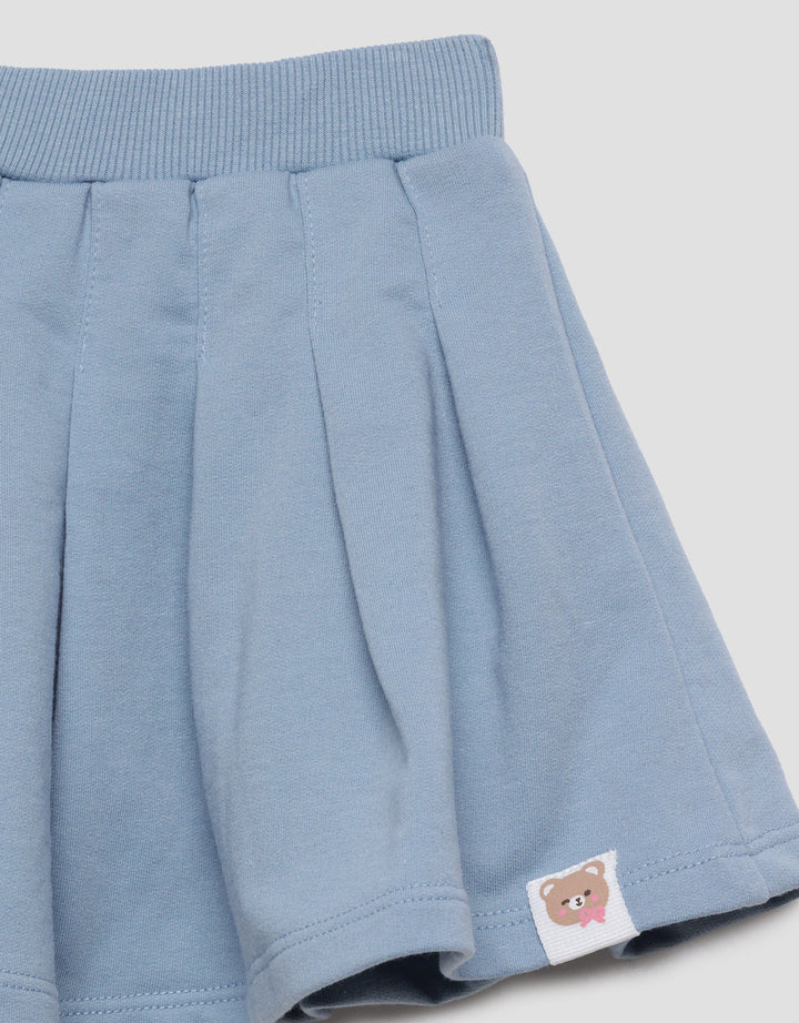 Little M Plisket Terry Rok Midi Anak Perempuan