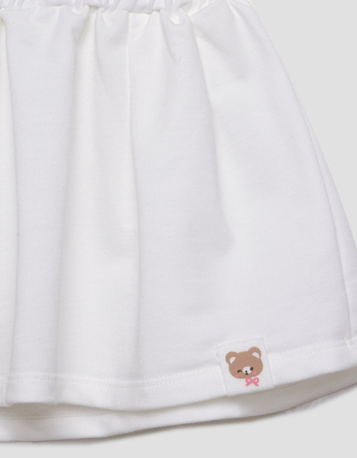 Little M Plisket Terry Rok Midi Anak Perempuan