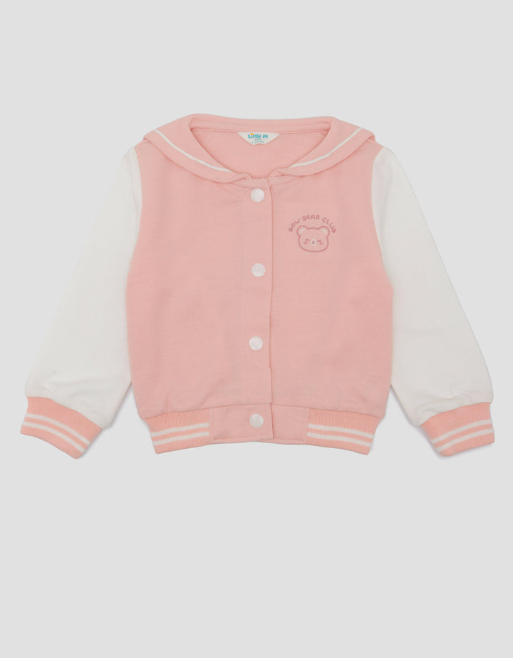 Little M Knit Bomber Logo Bear Sailor Jaket Bayi