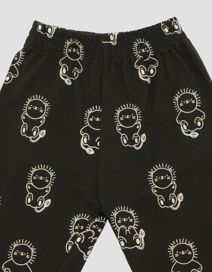 Little M Print Triple Lions Pakaian  Set Anak Laki-laki