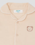 Little M Kerah Polos Logo Bear Piyama Anak Perempuan