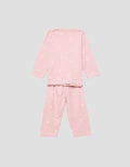 Little M V-Neck Fullprint Bear Setelan Piyama Anak Perempuan