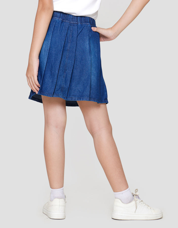 Nevada Lipit Kantong Kargo Rok Celana Anak Perempuan