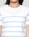 Nevada Raglan Slub Salur Kaos Anak Perempuan