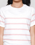 Nevada Raglan Slub Salur Kaos Anak Perempuan