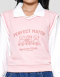 Nevada 2 Pcs Flocking Bear Sweater Anak Perempuan