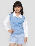 Nevada Flocking Sporty Sweater Anak Perempuan