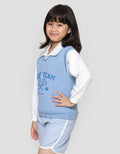Nevada Flocking Sporty Sweater Anak Perempuan
